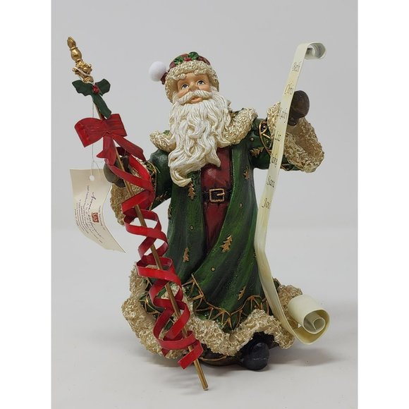 Vintage Home Interiors Classic Santa Clause Holding Naughty & Nice List NIB - Picture 2 of 12